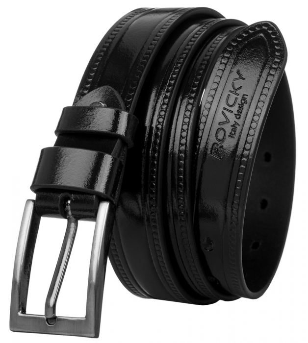 Curea barbati din piele naturala Rovicky PTR-PLW-R-7 90 BL [1]