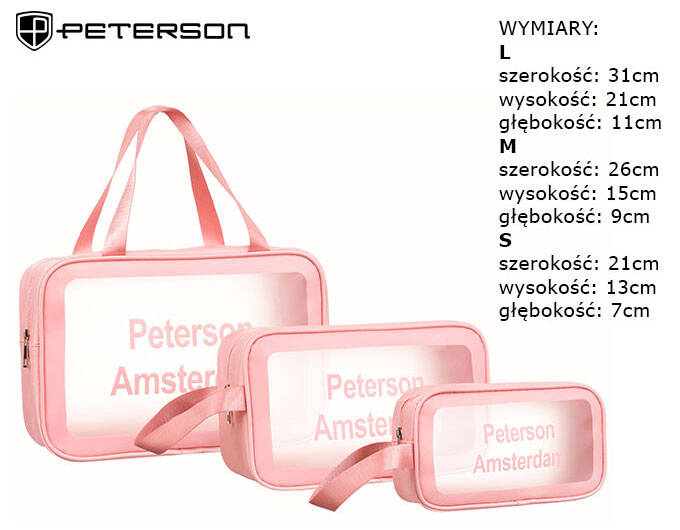 Set 3 genti pentru cosmetice Peterson PTR-PTN KOS-3W1-6184 L.P [7]