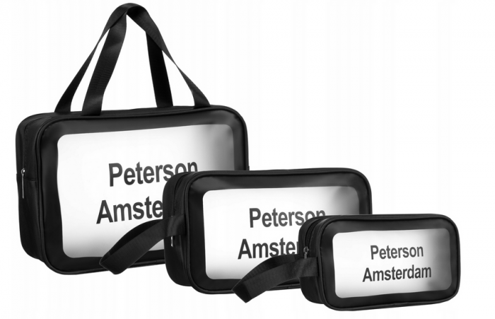 Set 3 genti pentru cosmetice Peterson PTR-PTN KOS-3W1-6207 BL [1]