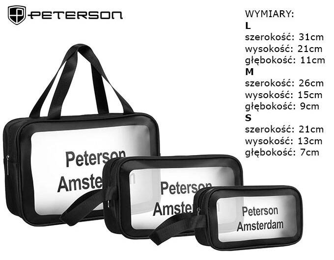 Set 3 genti pentru cosmetice Peterson PTR-PTN KOS-3W1-6207 BL [7]