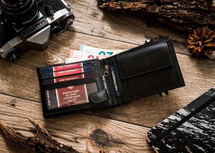 Set cadou portofel barbati din piele naturala + portcard Peterson PTR-PTN ZM35 [3]