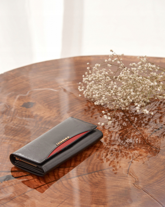 Set cadou portofel dama din piele naturala + breloc + pix Peterson PTR-PTN ZD16 [3]