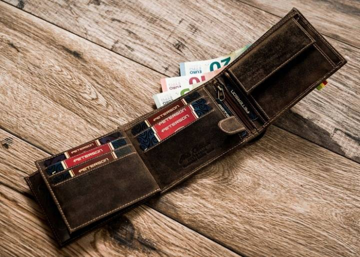 Set cadou portofel barbati din piele naturala + parfum 50 ml Peterson PTR-PTN ZM42 [5]