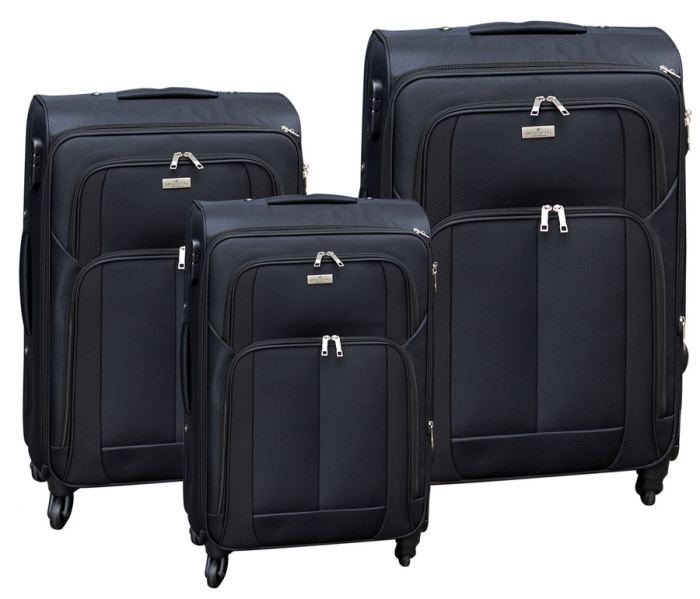 Zestaw walizek PTN 5209-SET Black+Black [1]