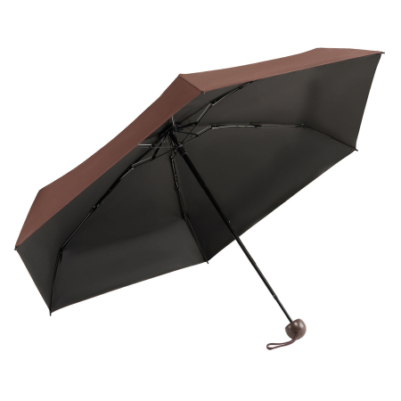 Home & Garden  - Brązowy, składany mini parasol podróżny - Peterson