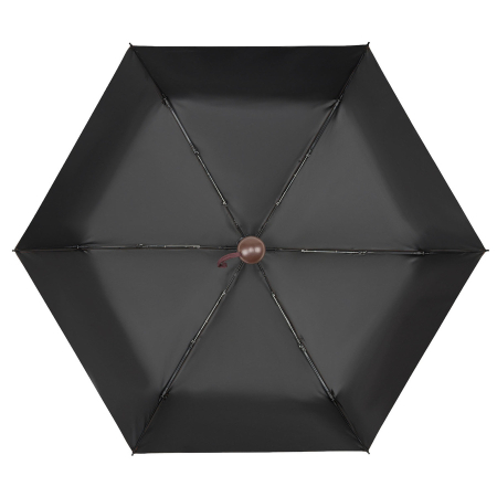 Brązowy, składany mini parasol podróżny - Peterson [3]