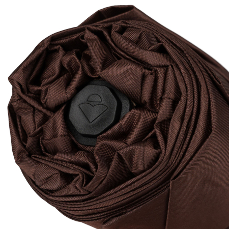 Brązowy, składany mini parasol podróżny - Peterson [8]