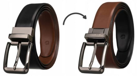 Curea barbati din piele naturala Peterson PTR-PTN RB35-135-MET B-B [8]