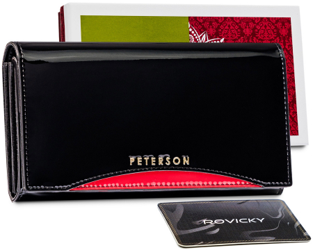 Portofele Dama - Portofel dama din piele naturala Peterson PTR-PTN BC-411
