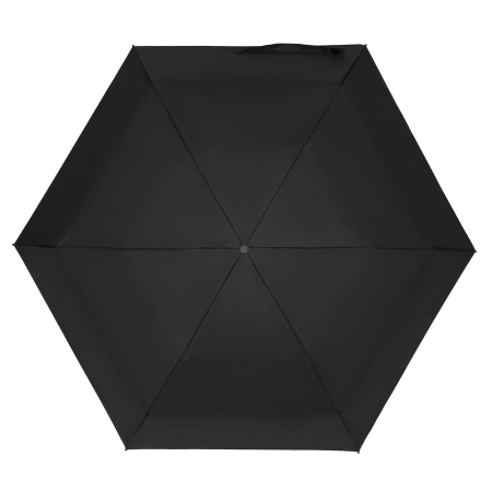 Czarny, składany mini parasol podróżny - Peterson [2]