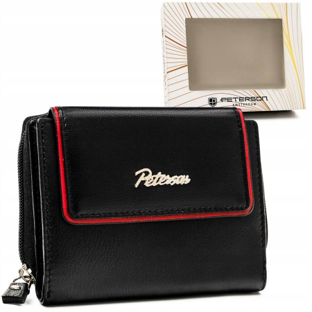 Portofele Dama - Portofel dama din piele naturala Peterson PTR-PTN KA-26-9597 BL