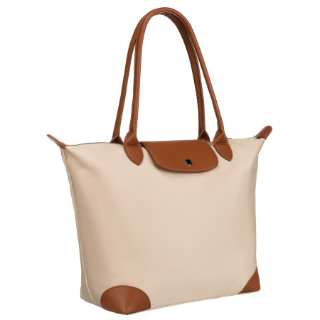  Handbags - Geantă de damă bej , cu două mânere - Peterson PTR-PTN CSM-16-8045 BEIG