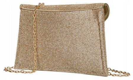 Geantă clutch de damă elegantă pe lant - Peterson PTR-PTN XS101-8702 GOLD [2]