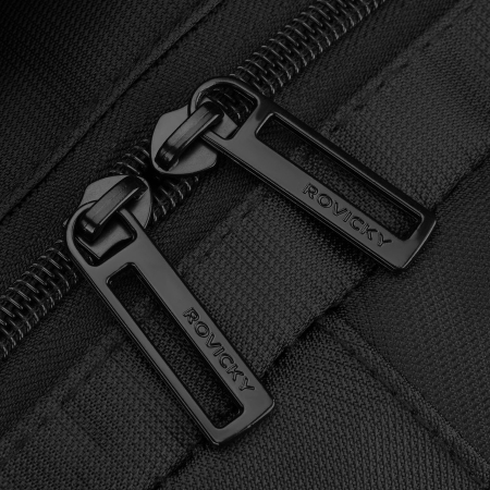 Rucsac de călătorie spațios pentru avion, fabricat din poliester, de culoare neagră - Rovicky PTR-R-MP3-02-7502-BLACK [13]