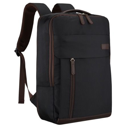 Rucsacuri - Rucsac de călătorie negru din poliester cu buzunar pentru laptop - Peterson