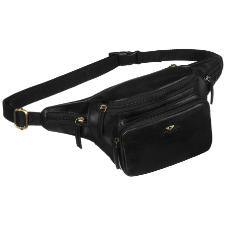 Accesorii Barbati - Geantă clasică bărbătească din piele naturala neagră tip borseta - Peterson PTR-PTN BP001-TUM-0574 B