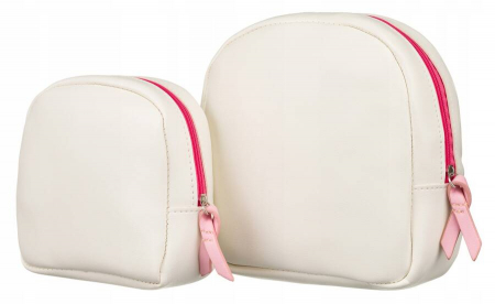 Set doua genti cosmetice dama din piele ecologica - Rovicky PTR-R-261-9404 WH [1]