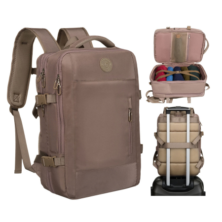 Rucsac de călătorie bej cu port USB - Peterson PTR-PTN 24421-5081 BEIGE [1]