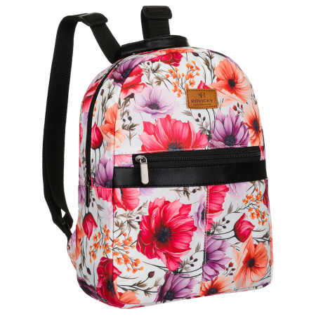  Backpacks - Rucsac de damă cu imprimeu floral multicolor și bretele reglabile - Rovicky PTR-R-PL15601-8916 11