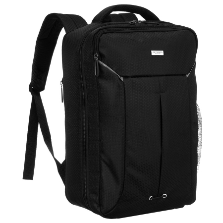  Backpacks - Rucsac de călătorie negru din poliester, perfect pentru bagajul de mână - Peterson PTR-PTN BOCIAN-6408 BLAC