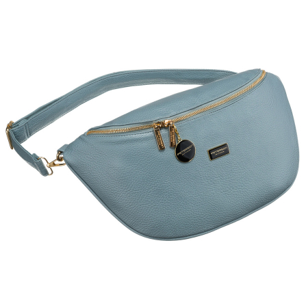 Accesorii Dama - Geantă de damă albastră, geantă de umăr, geantă crossbody, din piele ecologică, Peterson PTR-PTN SSY-3-F19 BLUE