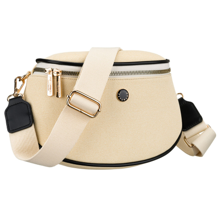 Accesorii Dama - Geantă elegantă de damă din piele ecologică tip borseta - Peterson PTR-PTN MIS-07-2027 ECRU