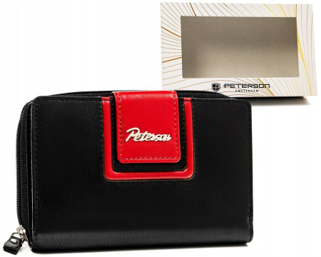 Portofele Dama - Portofel dama din piele naturala Peterson PTR-PTN KA-28-9672 BL