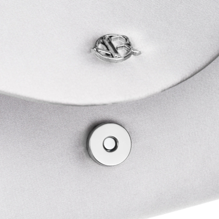 Geantă elegantă de damă, de culoare argintie, confecționată din material sintetic și închisă cu o clemă magnetică - Rovicky PTR-R-XS029-3-0795 SILVE [4]