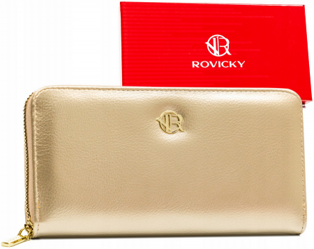 Portofele Dama - Portofel dama din piele Rovicky PTR-R-PRK-01-HRH-2795 GO