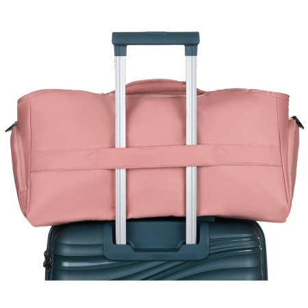 Geantă de voiaj sport din poliester roz cu închidere cu fermoar - Peterson PTR-PTN 24480 D.PINK-D.P [3]
