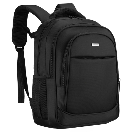 Accesorii Barbati - Rucsac de călătorie spațios pentru avion, fabricat din poliester, de culoare neagră - Rovicky PTR-R-MP3-02-7502-BLACK