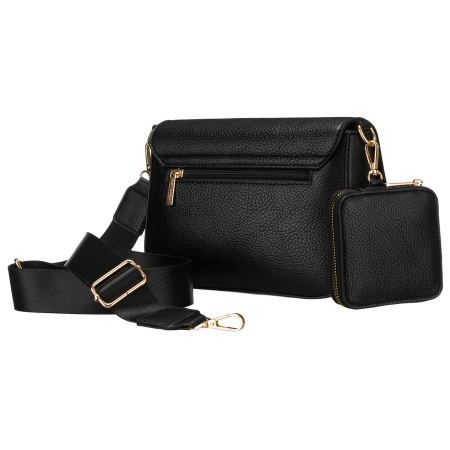 Geantă de umăr neagră pentru femei din piele ecologică cu husă inclusă - Peterson PTN TOR-ALE-22-5128 [2]