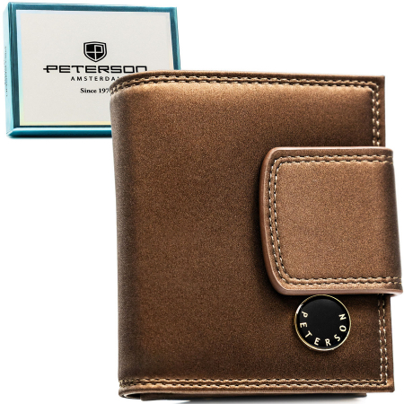 Portofele Dama - Portofel din piele pentru femei Peterson PTR-PTN PS329-HNL BROWN