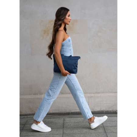 Geantă shopper bleumarin pentru femei cu închidere magnetică - Peterson PTR-PTN JN-10-0108 NAVY [5]