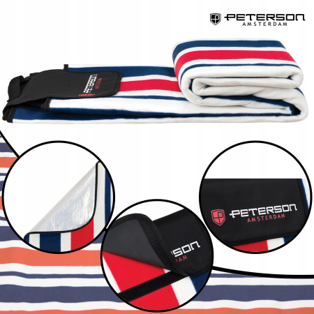 Pătură de picnic din material textil cu izolație impermeabilă - Peterson PTR-PTN KOC4-8330 NAVY R [4]