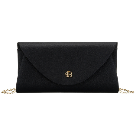 Geantă tip clutch de damă din piele ecologică de culoare neagră - Rovicky PTR-R-XS029-1-0696 BLACK [1]
