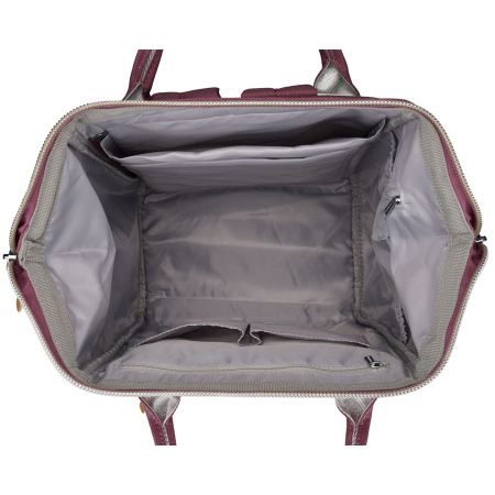 Rucsac mov pentru femei din poliester, cu spațiu pentru laptop și port USB - Peterson PTR-PTN BETA PURPLE [17]