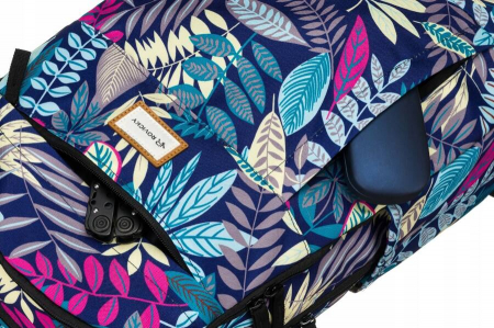 Rucsac clasic de damă din poliester cu model de plante - Rovicky PTR-R-PST-9251 01 [7]