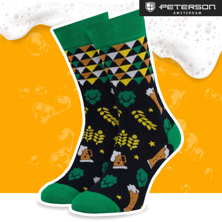 Set de șosete bărbătești cu diverse modele de bere, mărimi 38-45 - Peterson PTR-PTN SML-S3W-BE-38-44 [34]