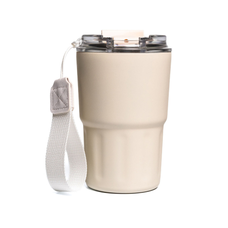 Cană termică bej din oțel inoxidabil cu pereți dubli - Peterson PTR-PTN KT-01-360 BEIGE [2]