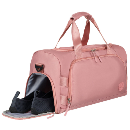 Geantă de călătorie roz pentru weekend cu compartiment lateral pentru pantofi - Peterson PTR-PTN 24427-8359 PINK [6]
