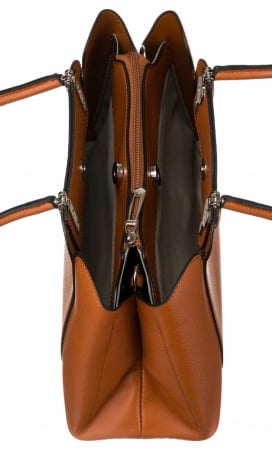 Geanta de dama incapatoare din piele ecologica - Flora&Co PTR-F2581 CAMEL [5]