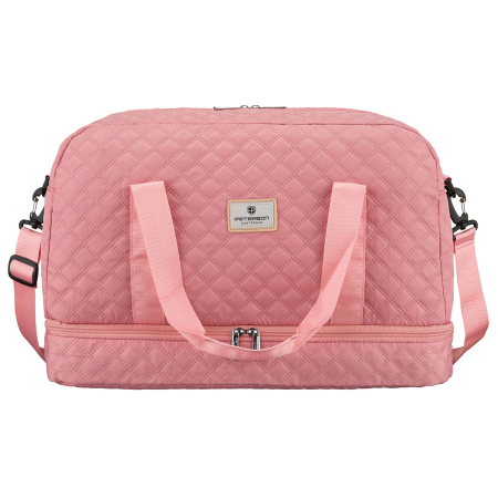 Geantă de antrenament roz, cu două compartimente, din poliester - Peterson PTR-PTN PIK-01-8540 PINK [2]