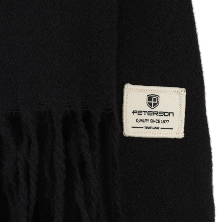 Eșarfă neagră pentru femei, din poliester cu două fețe - Peterson PTR-PTN SP100C-5387 BLAC [2]