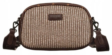 Geanta messenger de dama mica din piele ecologica - David Jones PTR-6875-1 BRO [1]