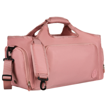 Geantă de voiaj sport din poliester roz cu închidere cu fermoar - Peterson PTR-PTN 24480 D.PINK-D.P [1]