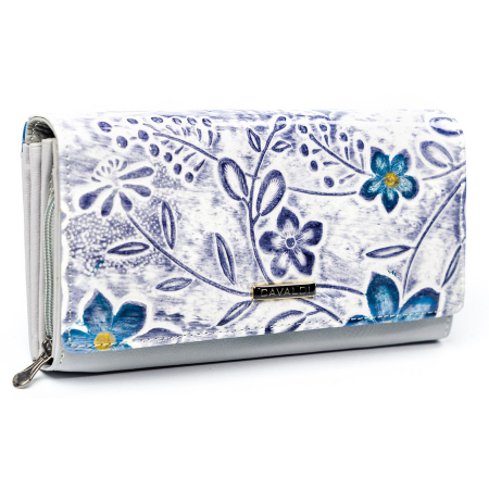  Wallets & Money Clips - Portofel din piele pentru femei Cavaldi PTR-PN23-FL-BL-PURPLE