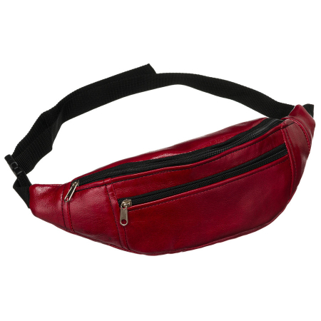 Accesorii Dama - Borseta de dama din piele ecologica rosie, suspendata pe o curea reglabila PTR-SASZ-01 RED