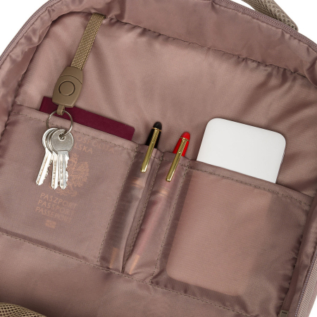 Rucsac de călătorie bej cu port USB - Peterson PTR-PTN 24421-5081 BEIGE [26]