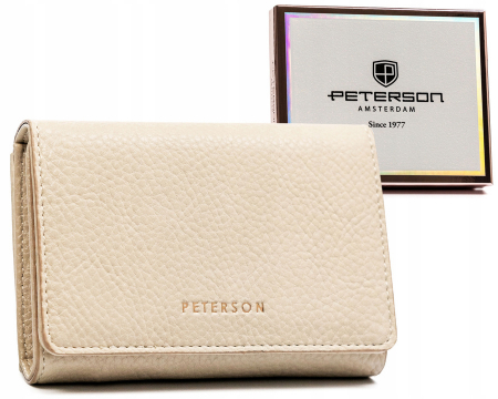 Portofele Dama - Portofel dama din piele Peterson PTR-PTN 013-HB-8384 BAIG